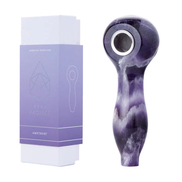 Handcrafted gemstone spoon pipe in vibrant colors, perfect for smoking enthusiasts at Vivant Online Vaporizer Shop.