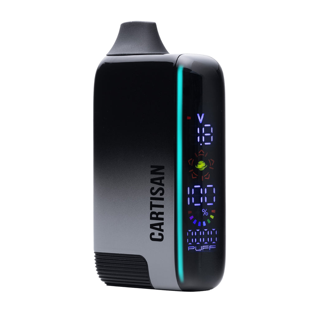 Cartisan Veil Bar Pro EVO 510 battery with a puff counter display for tracking usage.