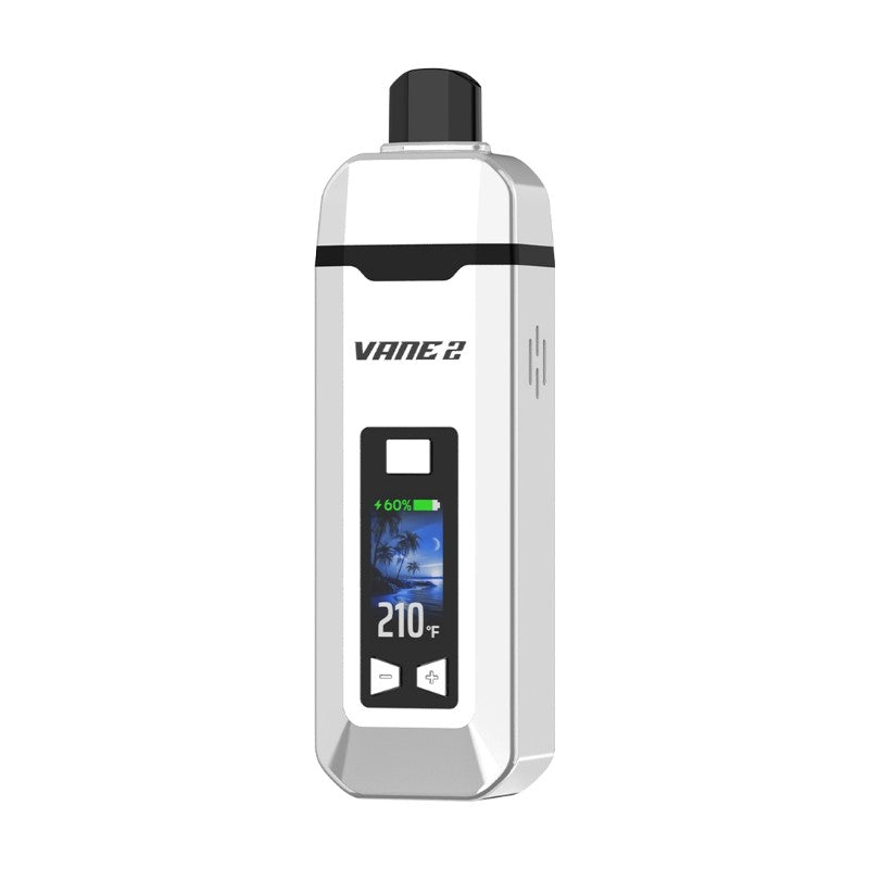 Yocan Vane 2 Dry Herb Vaporizer powered by a 1200mAh rechargeable battery for long-lasting use.